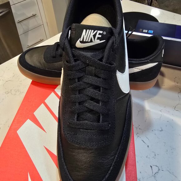 Nike "Killshot 2 Leather" Men's size 10 Black/Sail-Gum Yellow Sneakers NEW - Picture 2 of 15